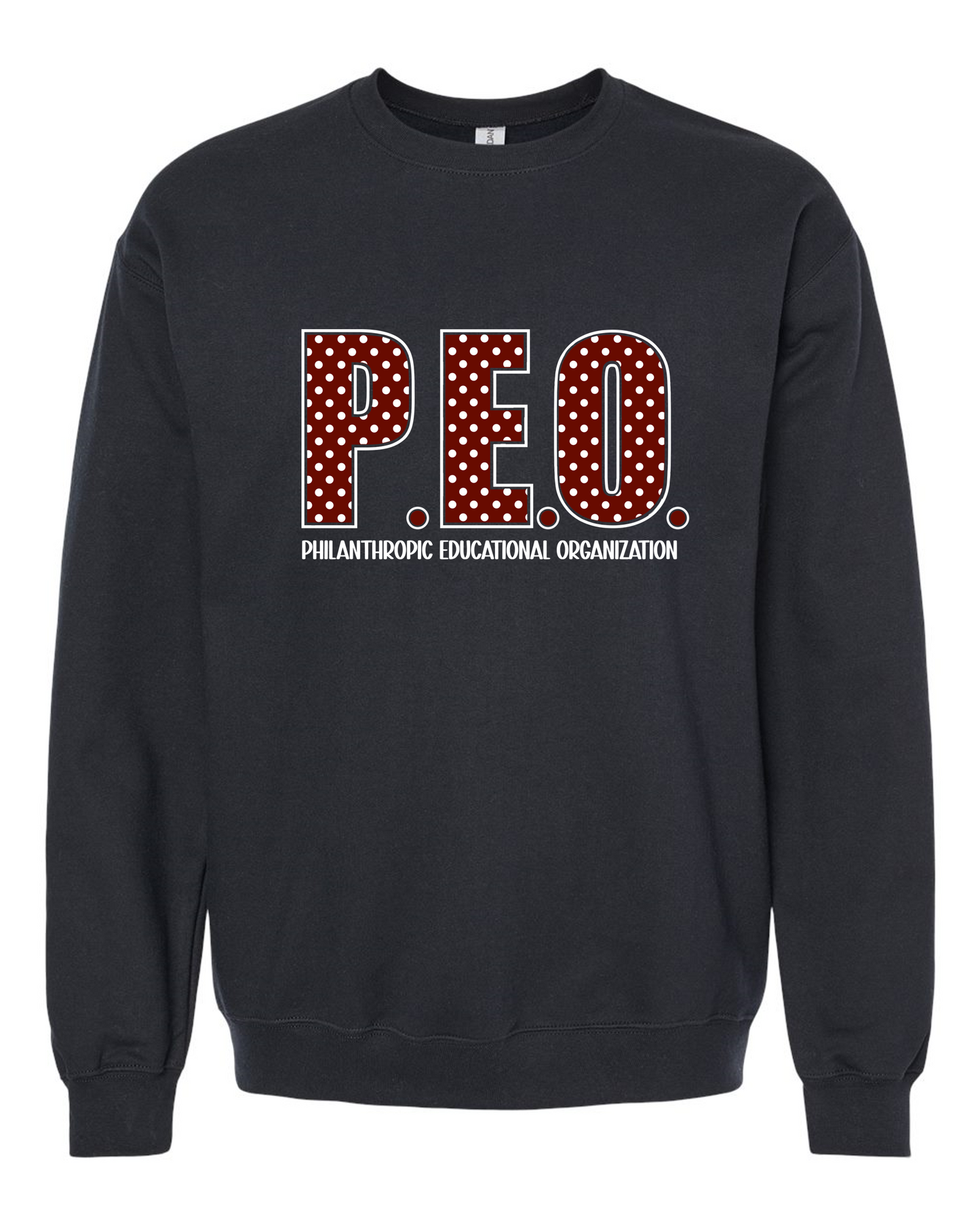 P.E.O. Polka Dot-Sweatshirt
