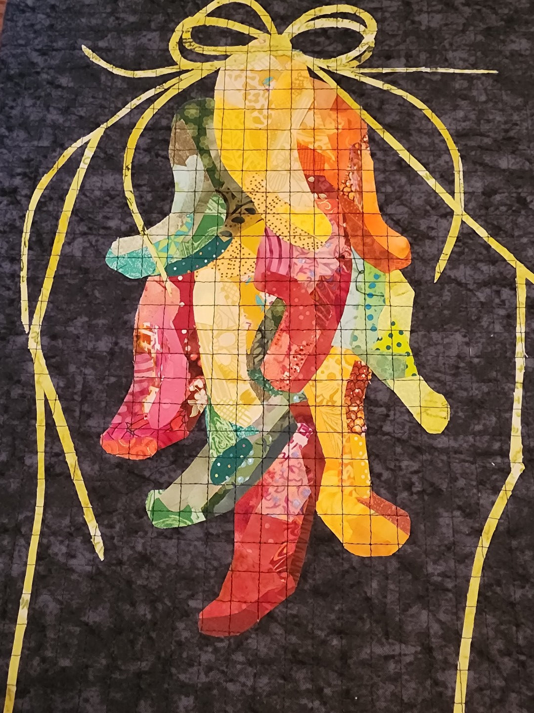 Quilted Collage-Chili Peppers