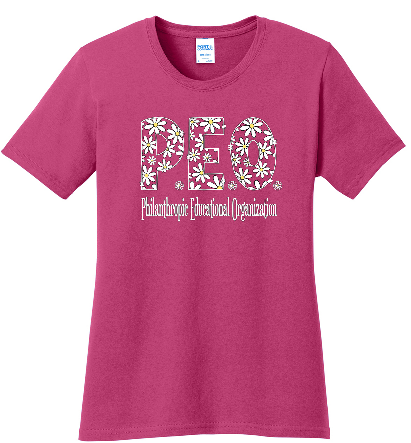 P.E.O. Daisy Font- Crew Neck Unisex Fit
