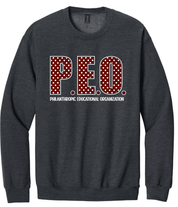 P.E.O. Polka Dot-Sweatshirt