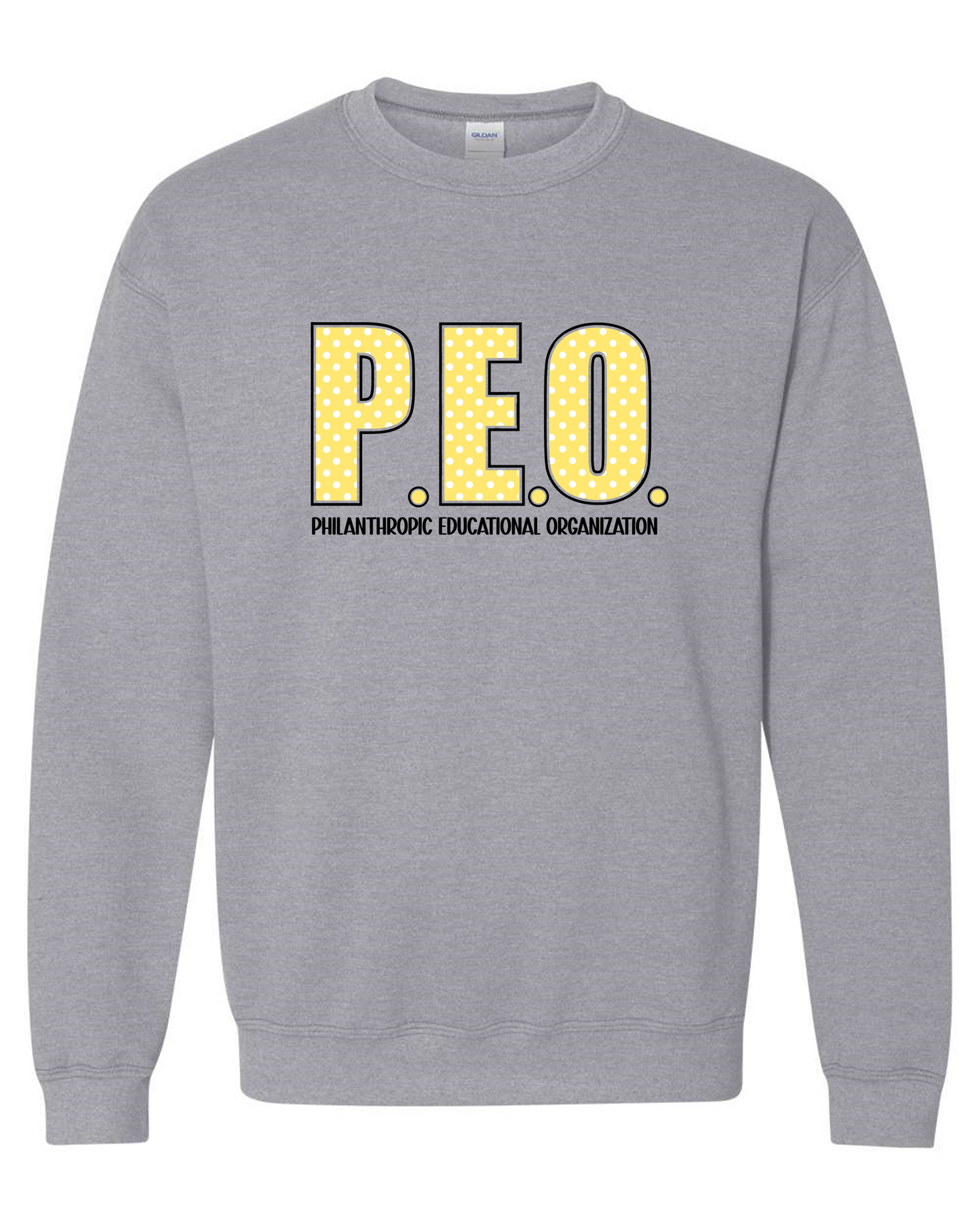 P.E.O. Polka Dot-Sweatshirt
