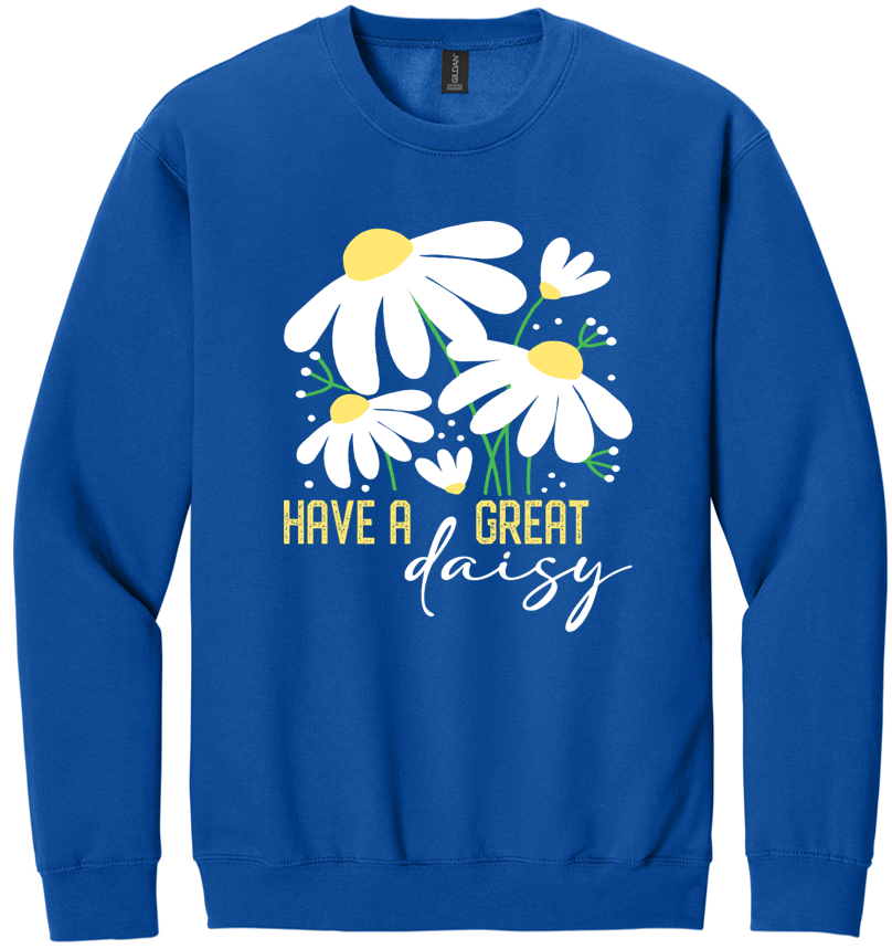 Have a Great Daisy Royal Blue - Sweatshirt