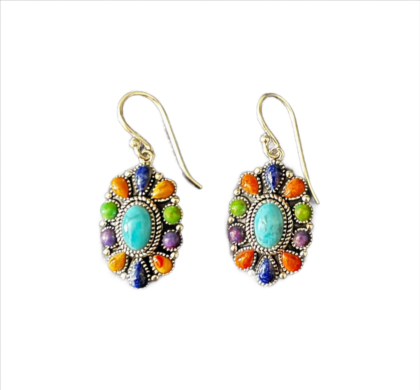 Multi Stone Earrings