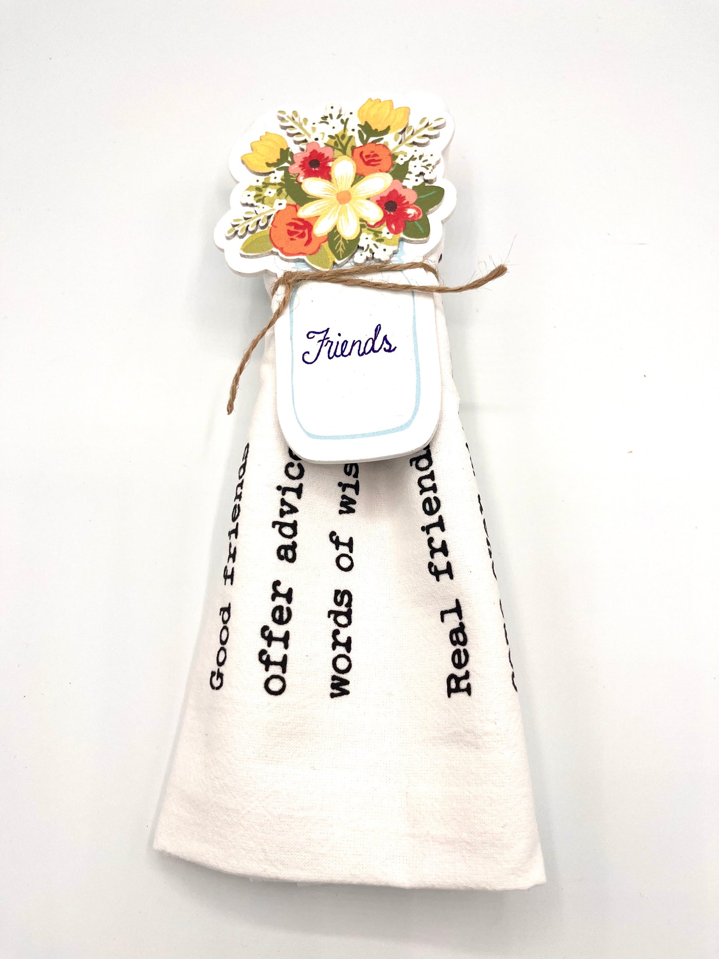 Tea Towel "Real Friends"