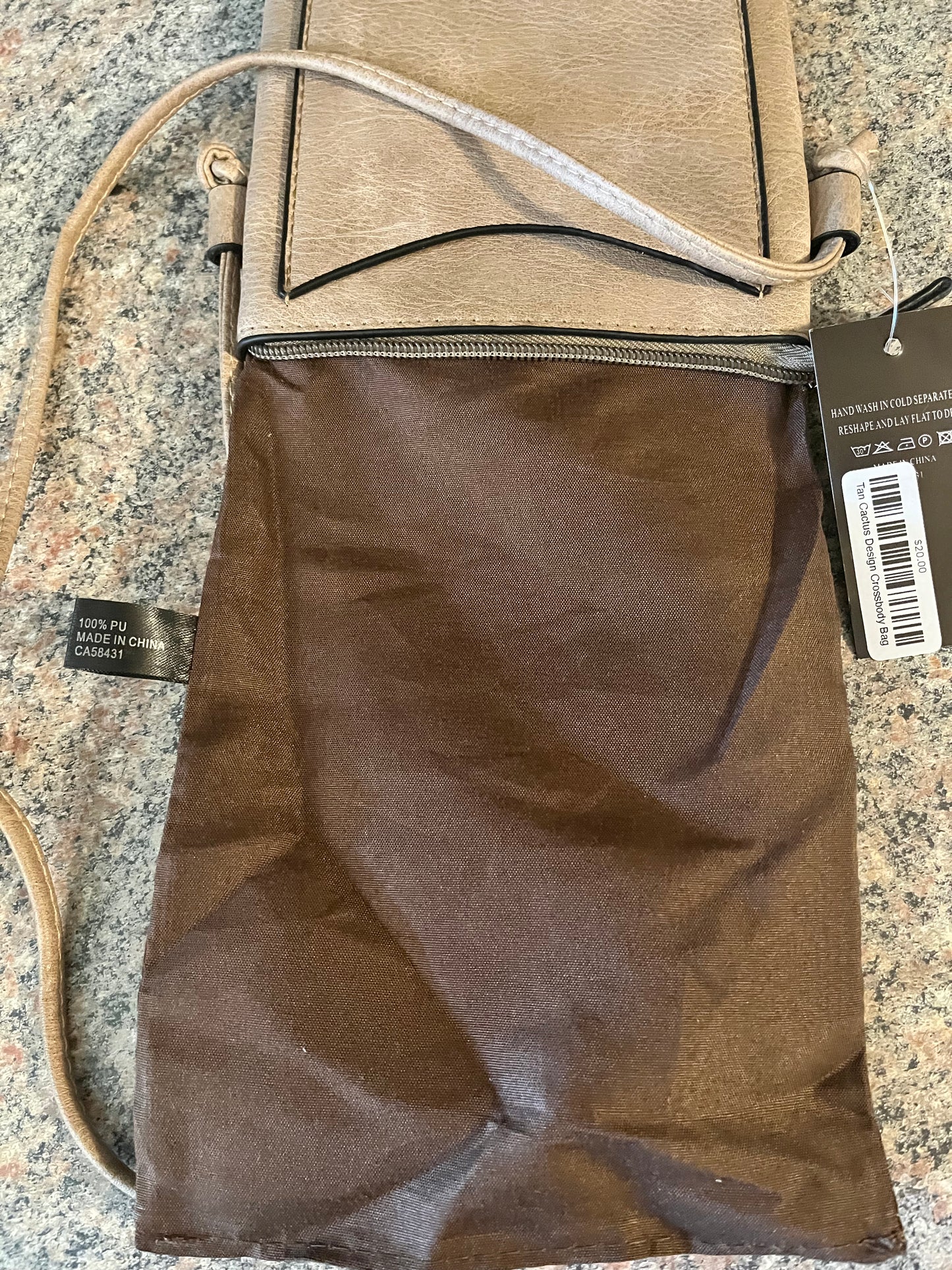 Blue Gray Aztec Crossbody Bag