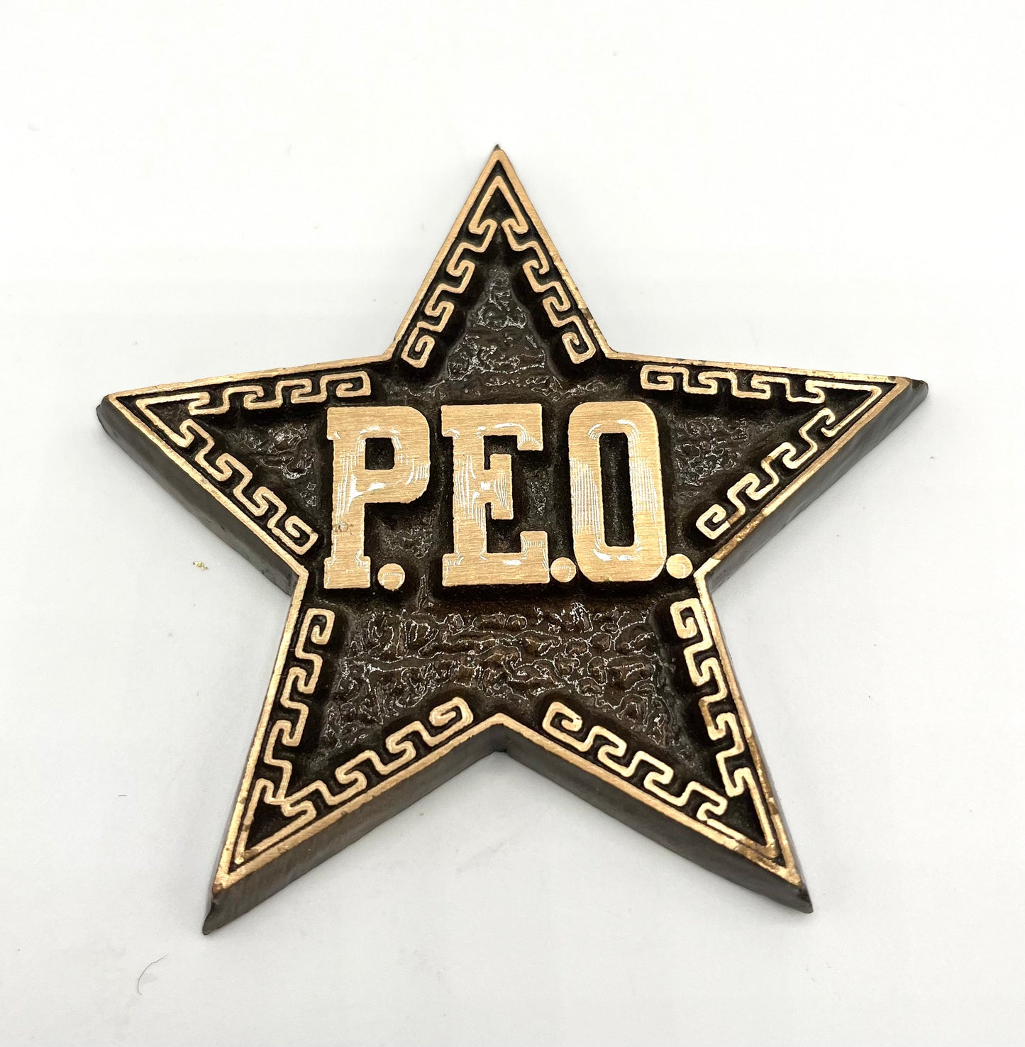 P.E.O. Bronze Star Grave Marker