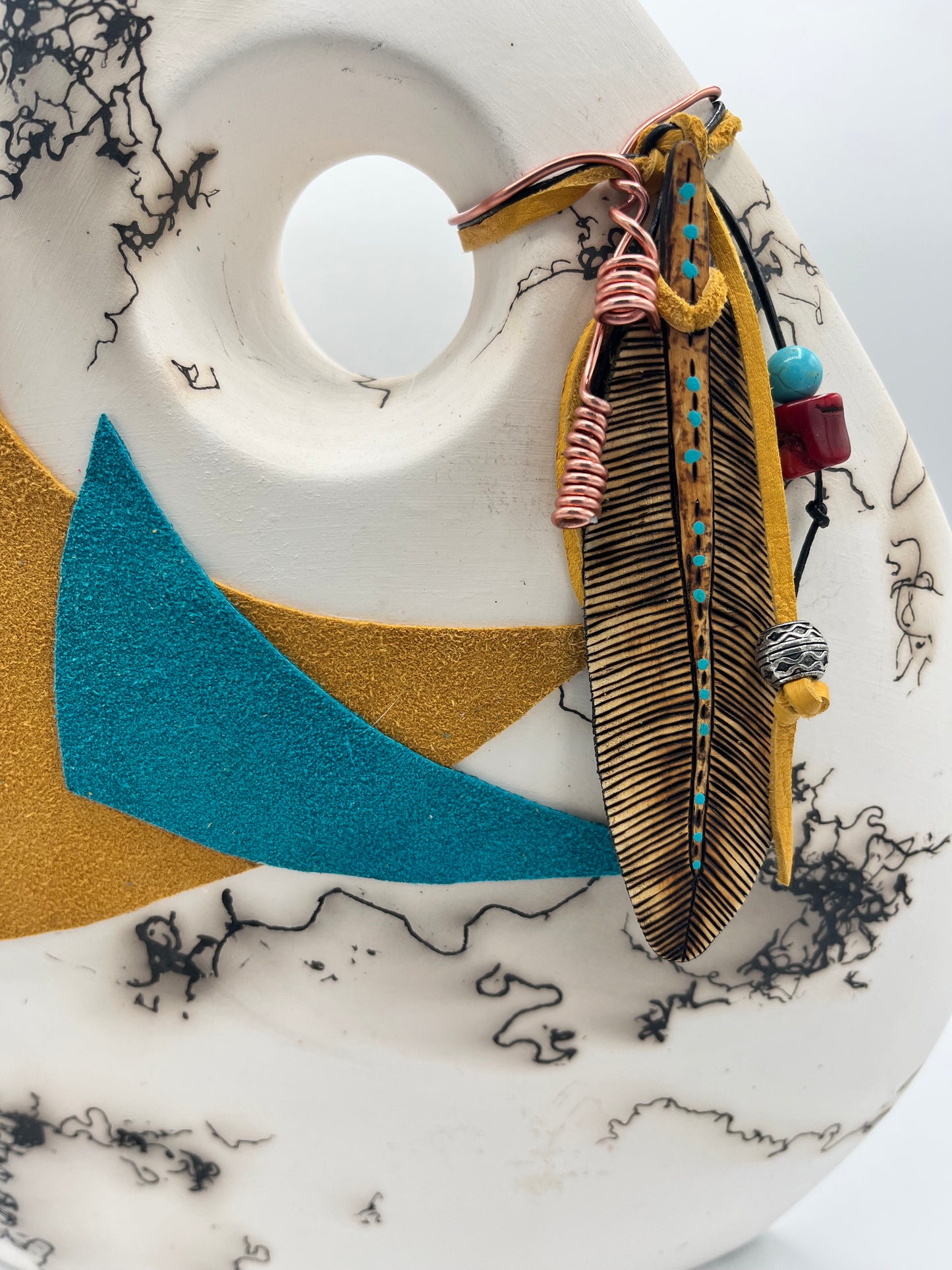 Decorated Horse Hair Pottery
