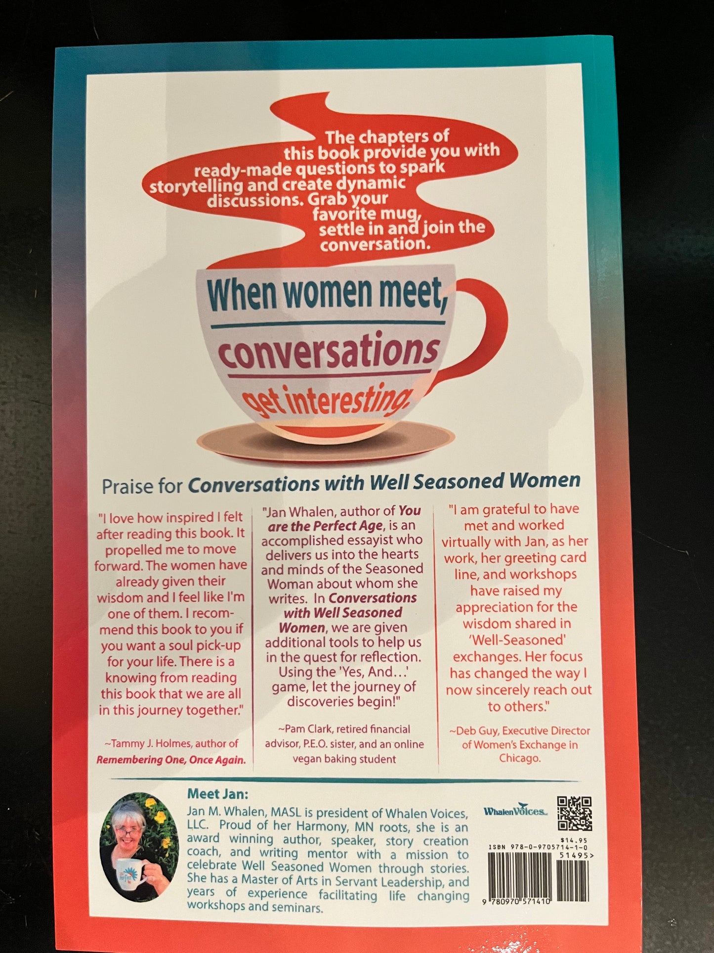 "Conversations with Well Seasoned Women" by: Jan M Whale, MASL