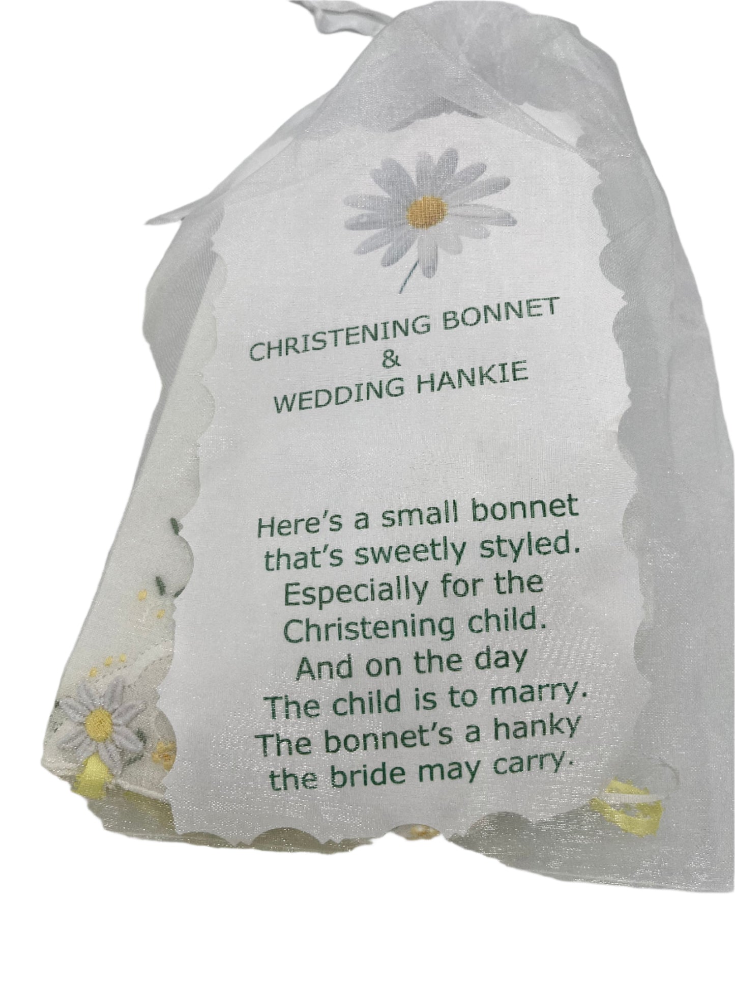 Christening Bonnet & Wedding Hankie