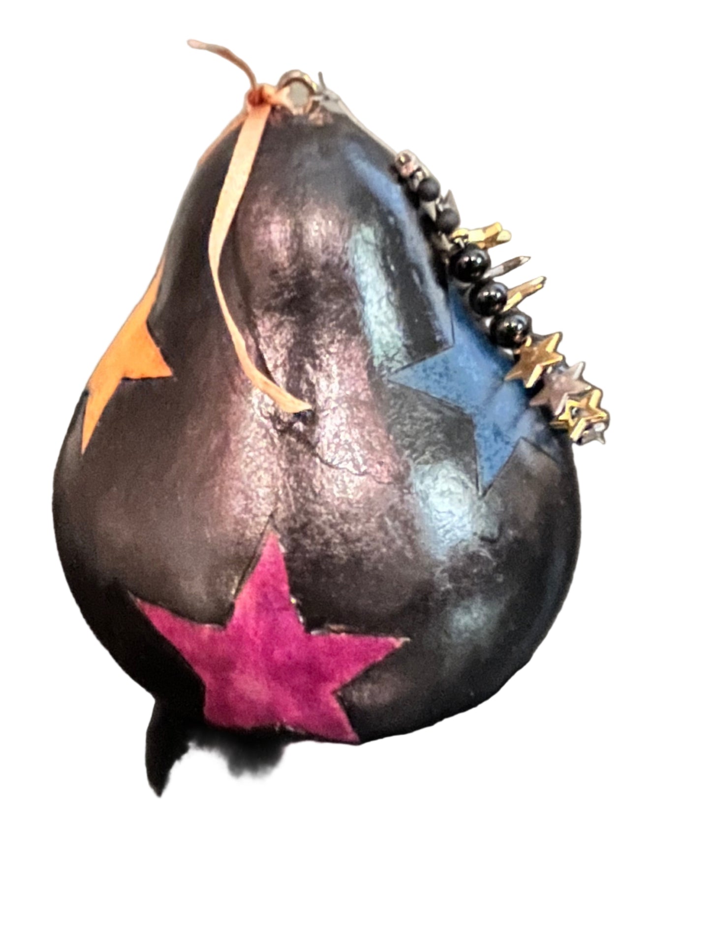 Stars Hand Painted Gourd