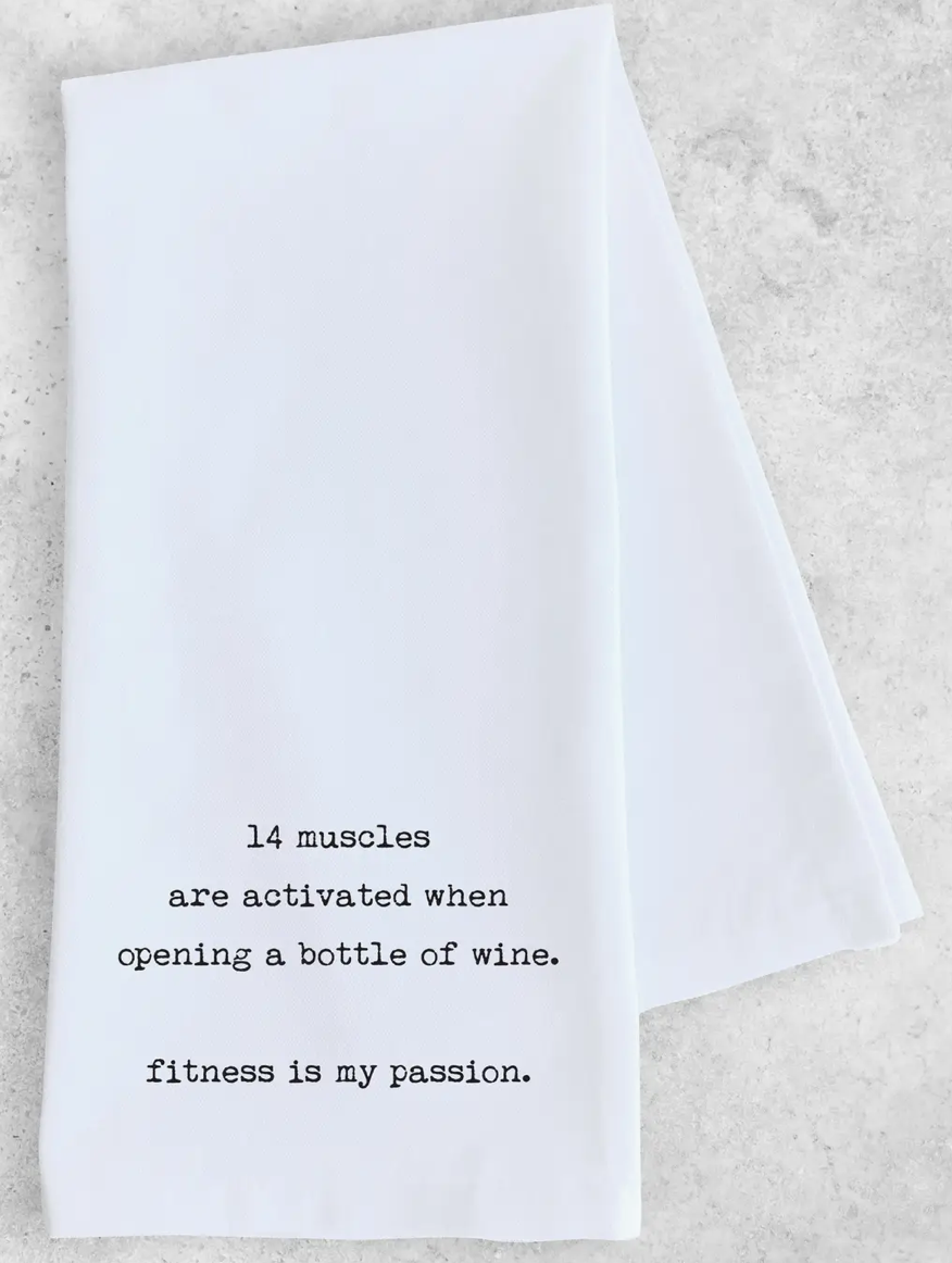 Tea Towel "Fitness is my Passion"