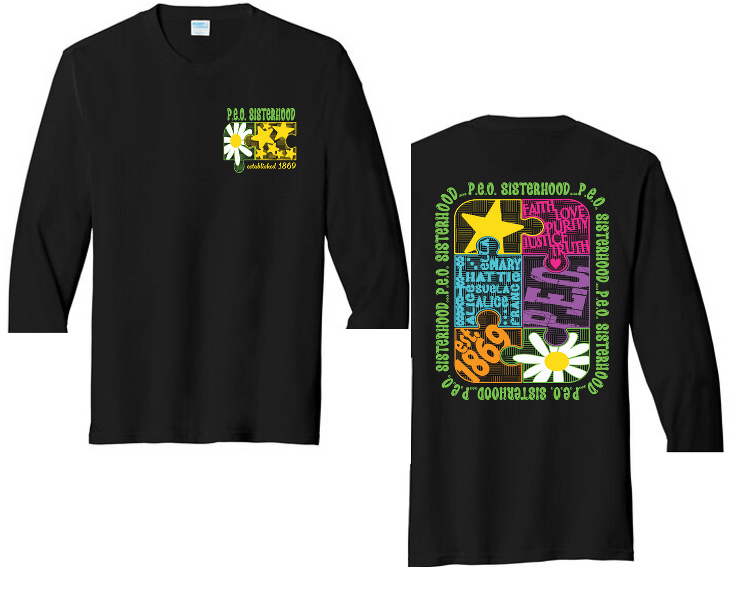 P.E.O. Puzzle - Crew Neck Unisex Fit