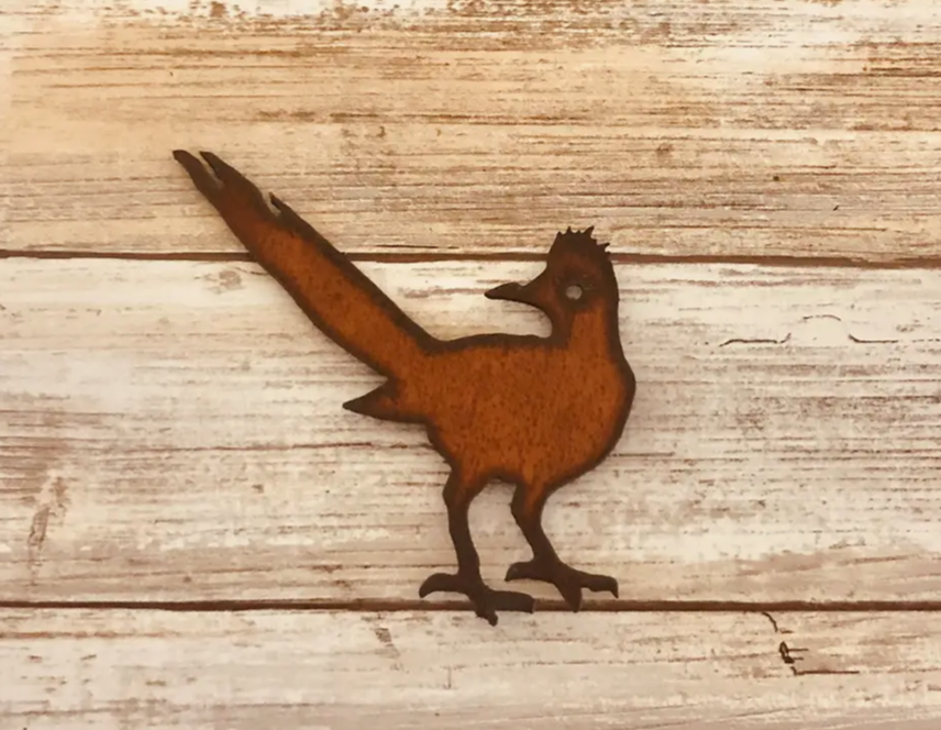 Roadrunner Magnet-Rustic Metal