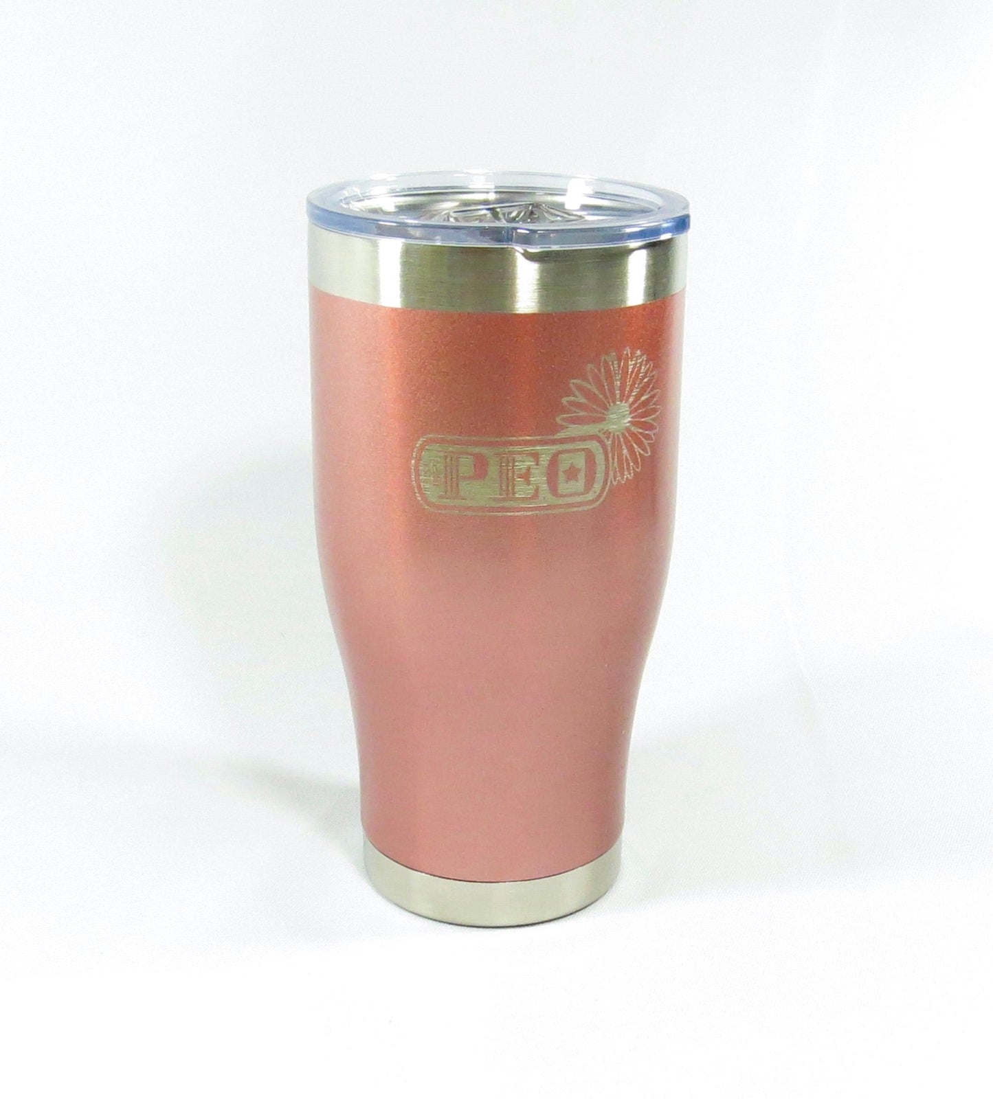 Sophisticated Rose Gold P.E.O./Daisy Travel Mug