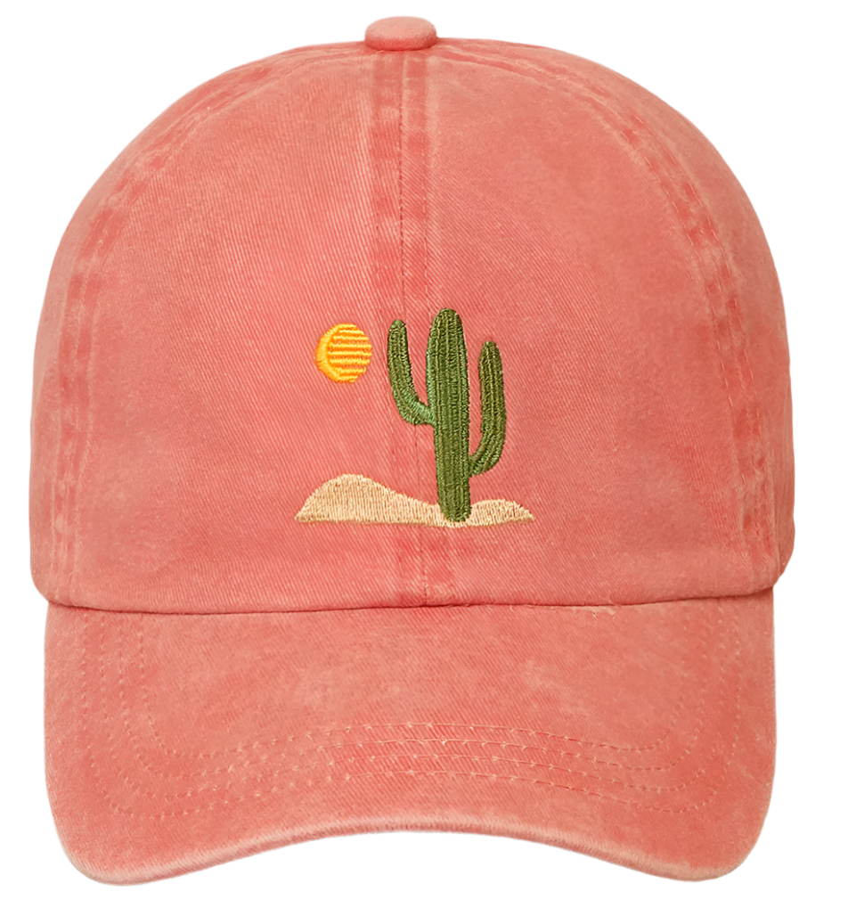 Cactus Embroidery Baseball Cap