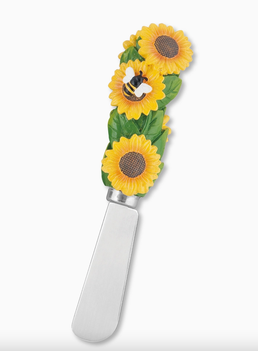 4 Piece Garden Floral Cheese Spreader