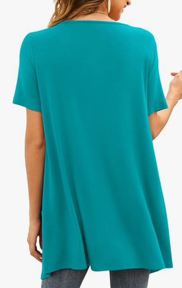 Short Sleeve Turquoise Shrug