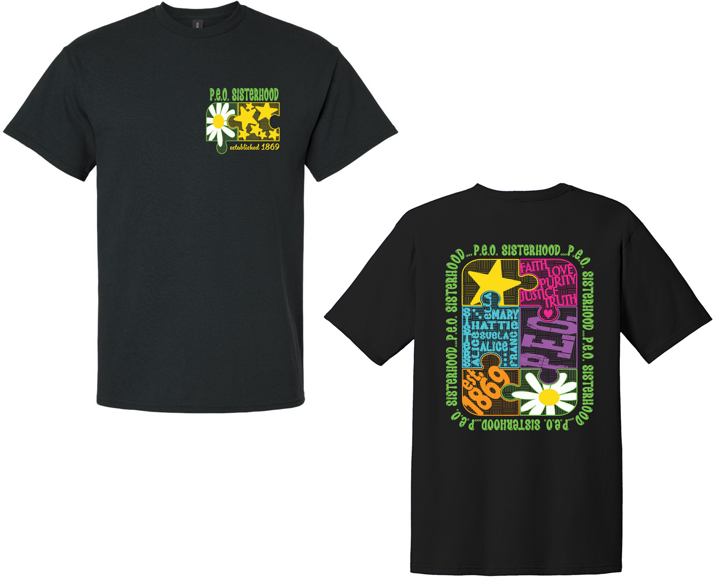 P.E.O. Puzzle - Crew Neck Unisex Fit
