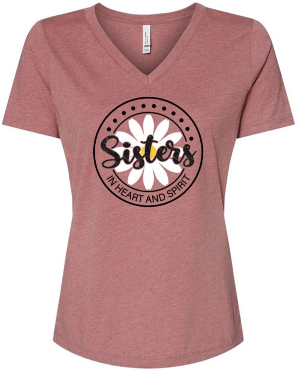 Sisters in Heart & Spirit - VNeck Ladies Fit