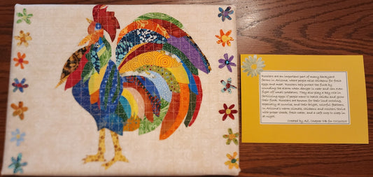 Quilted Collage-Rooster