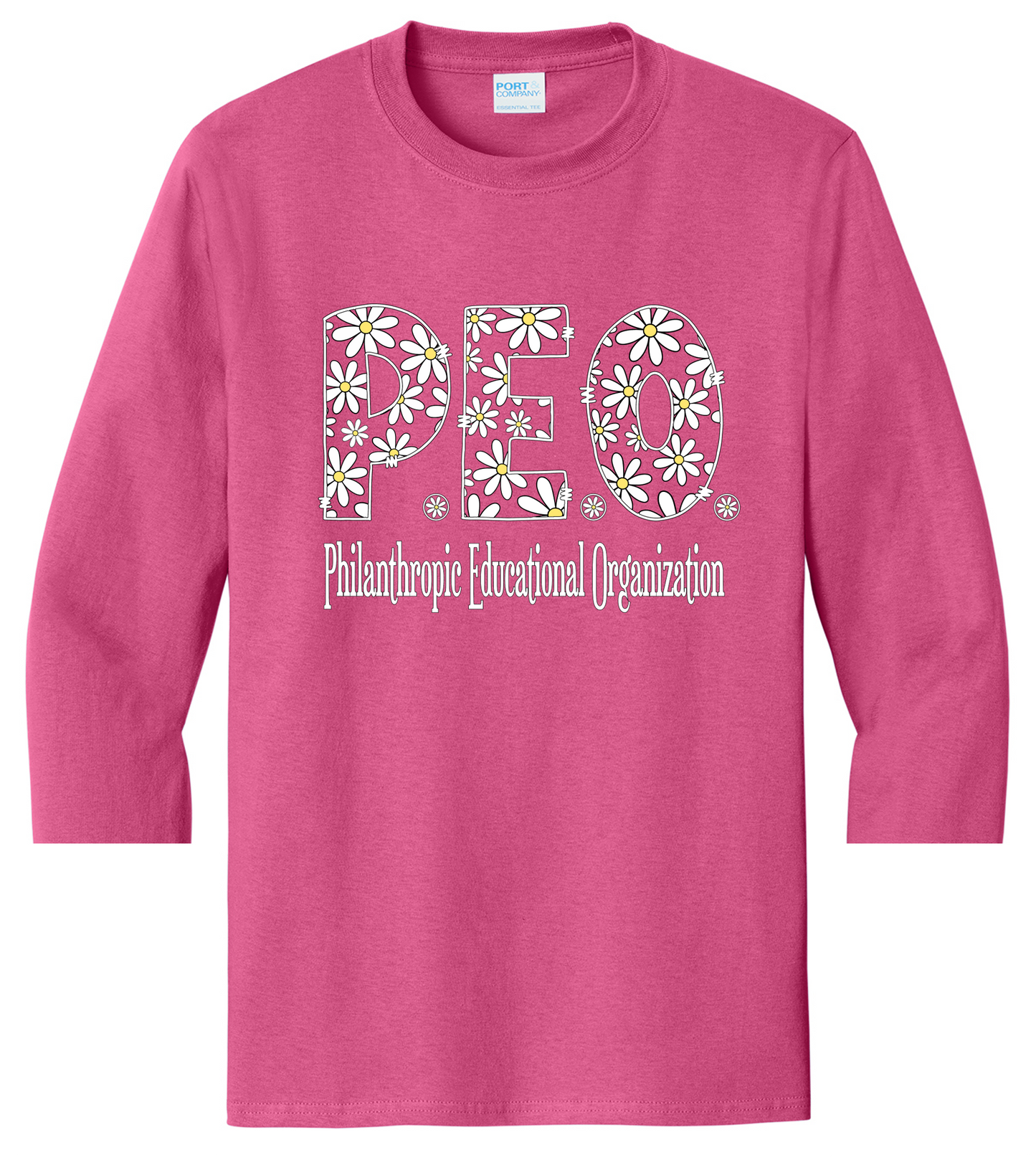 P.E.O. Daisy Font- Crew Neck Unisex Fit