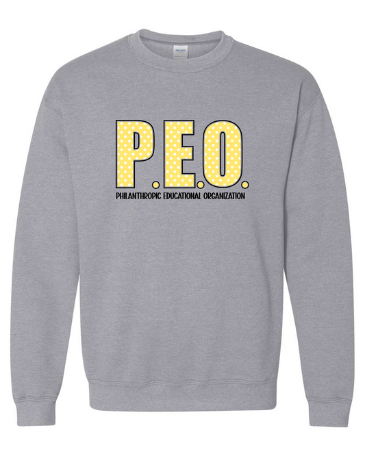 P.E.O. Polka Dot-Sweatshirt