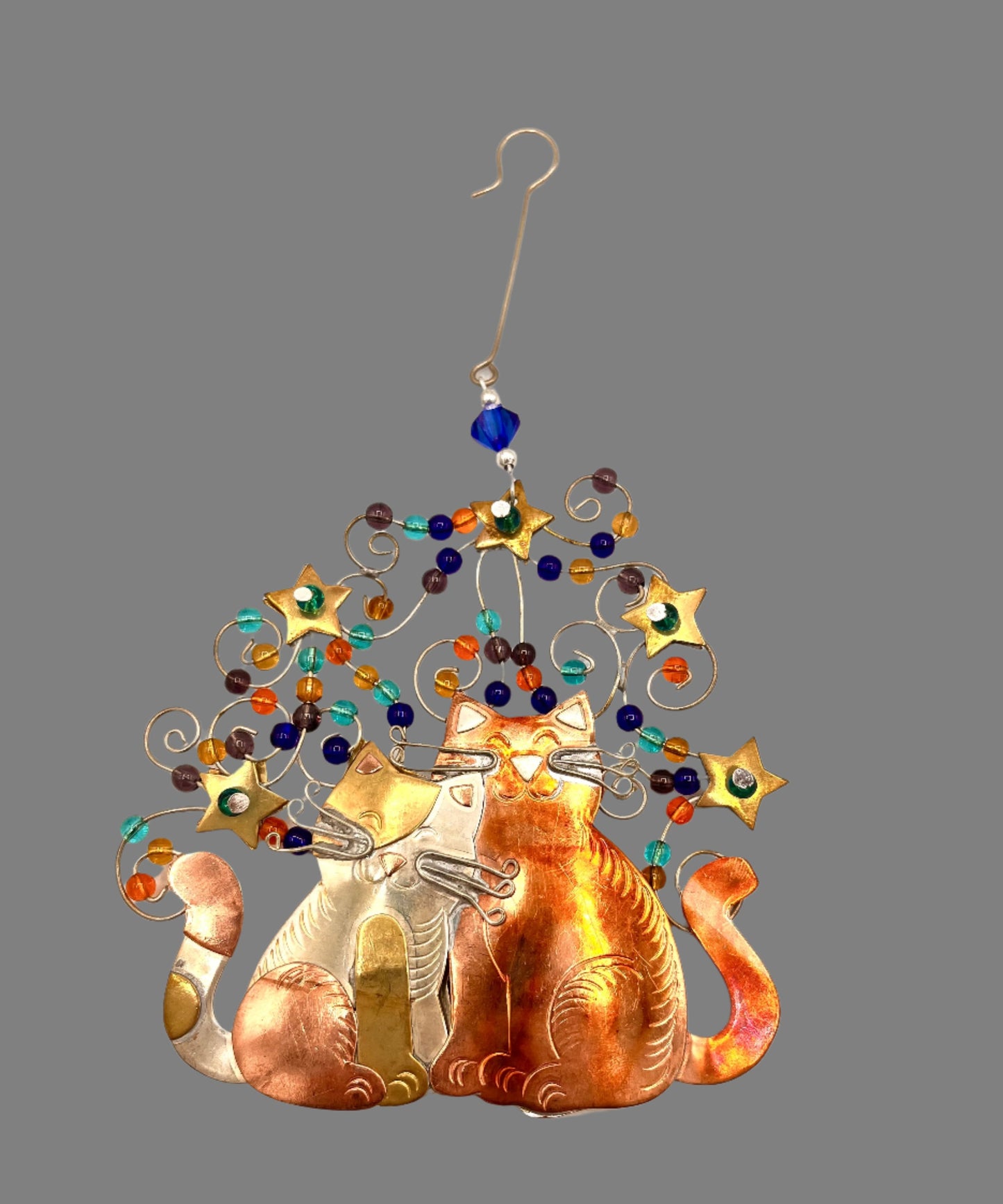 Starry Night Cat Ornament