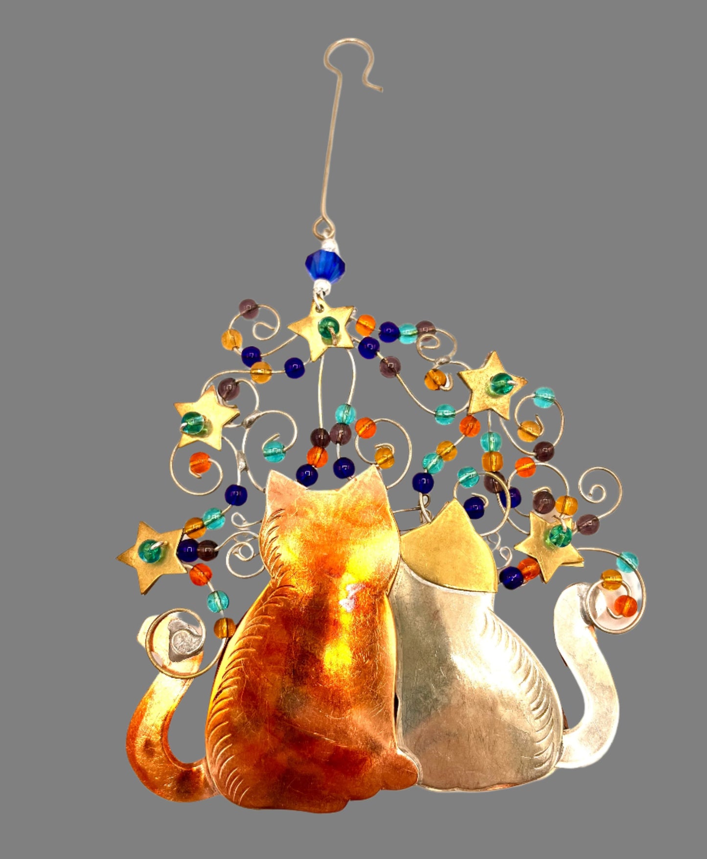 Starry Night Cat Ornament