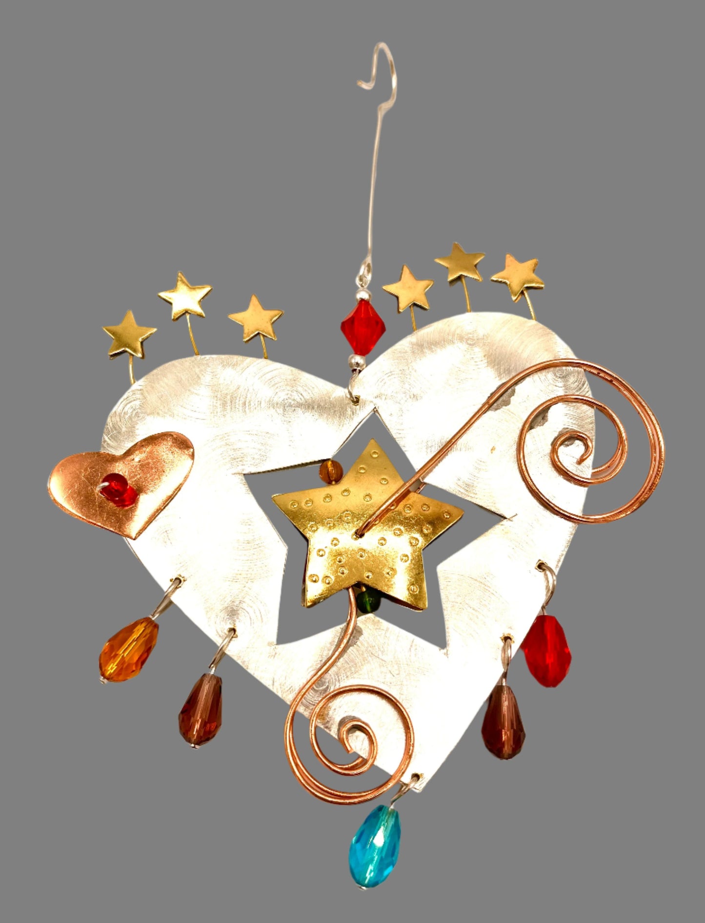 Starburst Heart Ornament