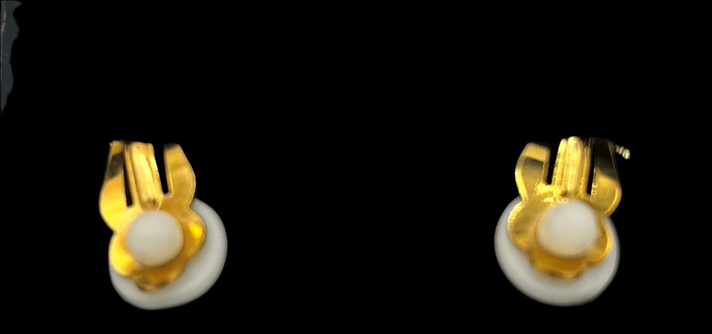 Elegant Star with Crystals Clip Earrings