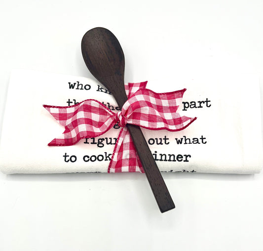 Tea Towel "The Hardest Part of Being a Adult"