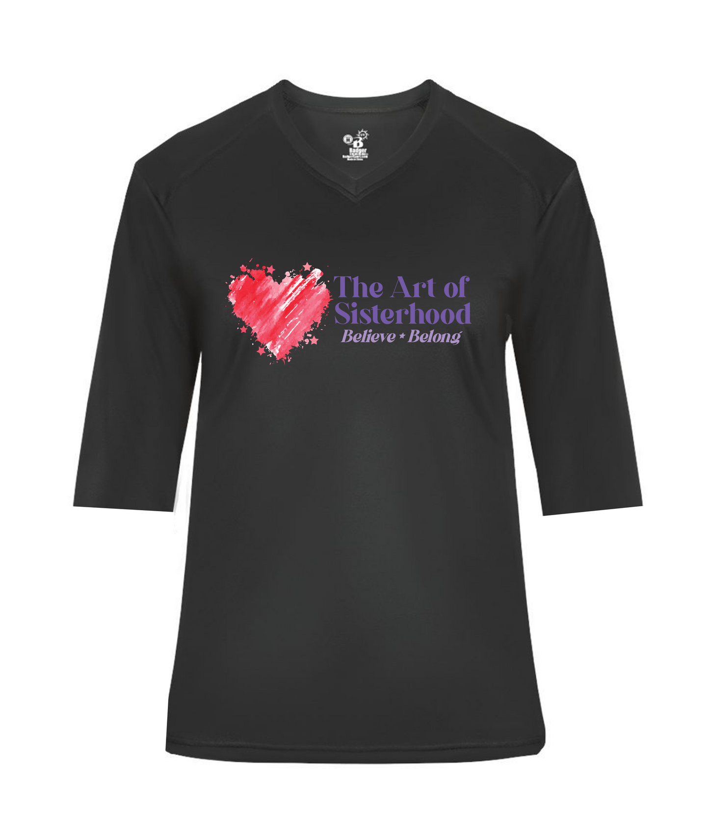 The Art of Sisterhood   V-Neck T-Shirt Ladies Fit