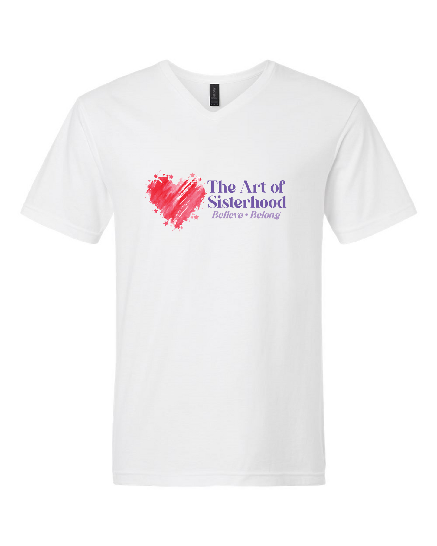 The Art of Sisterhood   V-Neck T-Shirt Ladies Fit