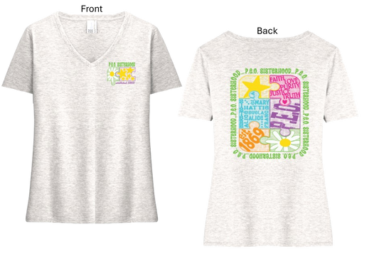 P.E.O Puzzle  V-Neck Ladies Relaxed Fit