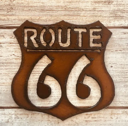 Rustic Route 66 Magnet