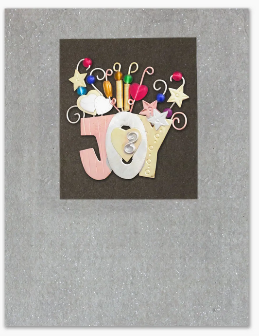 Joy Pin on a Mailable Card