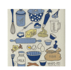 Baking Time Blue Wet-it Cloth
