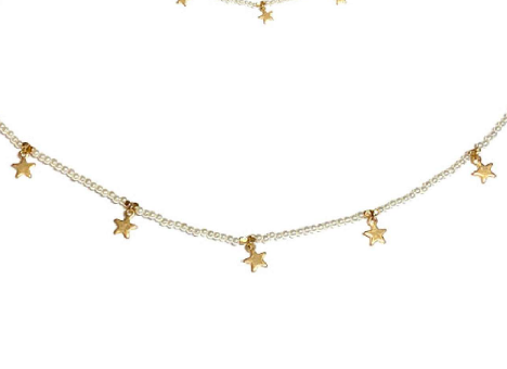 Pearl and Star Necklace