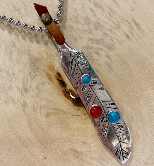 Feather Necklace from Butter Knife