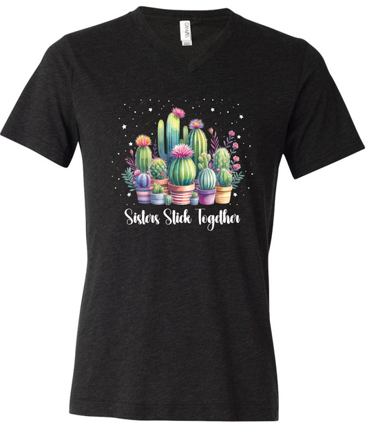 Sisters Stick Together  V-Neck Unisex Fit